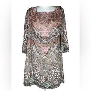 Wrangler Brown and Pink Dress/Shirt